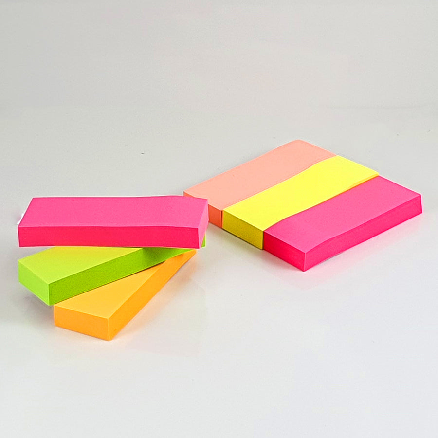 Multi-Color Cut Sticky NotesPads - Bright & Bold for Office, School & Home
