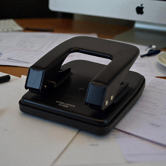 DL OFFICE DL 958 Heavy-Duty Double Hole Punch for Office and School Use