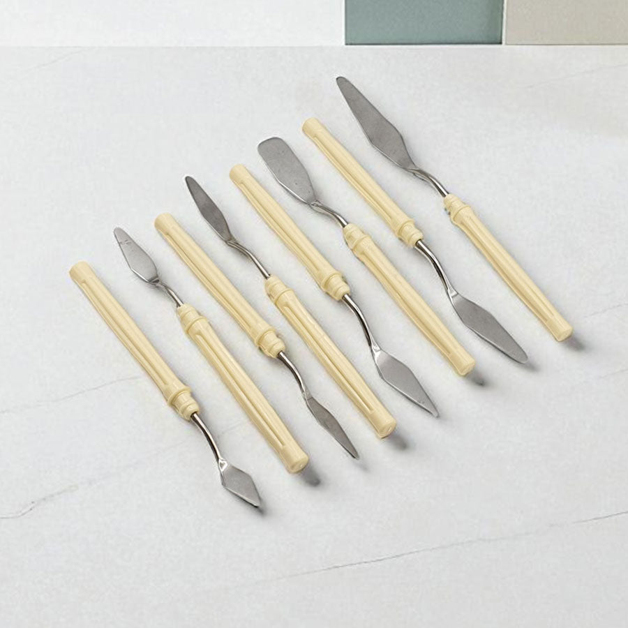 Palette Knife 8-Piece Set Professional Painting for Acrylic, Oil