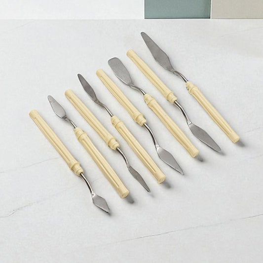 Palette Knife 8-Piece Set Professional Painting for Acrylic, Oil