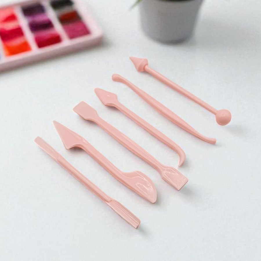 Pottery & Clay Modeling Tool 12-Piece Set Durable Plastic Pottery Tools for Shaping