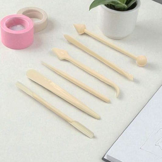 Pottery & Clay Modeling Tool 12-Piece Set Durable Plastic Pottery Tools for Shaping