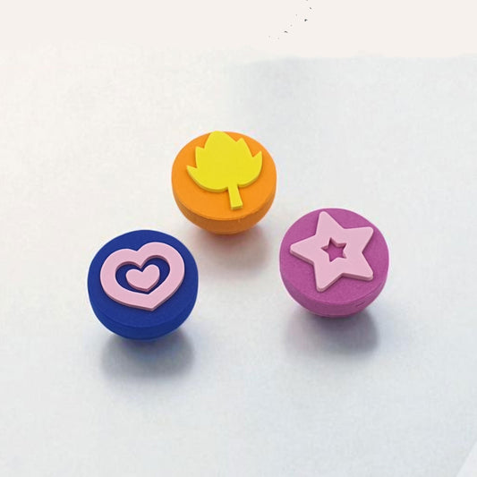 Colorful Foam Clay Stampers with Fun Shapes for Kids' Crafting and Pottery Decoration