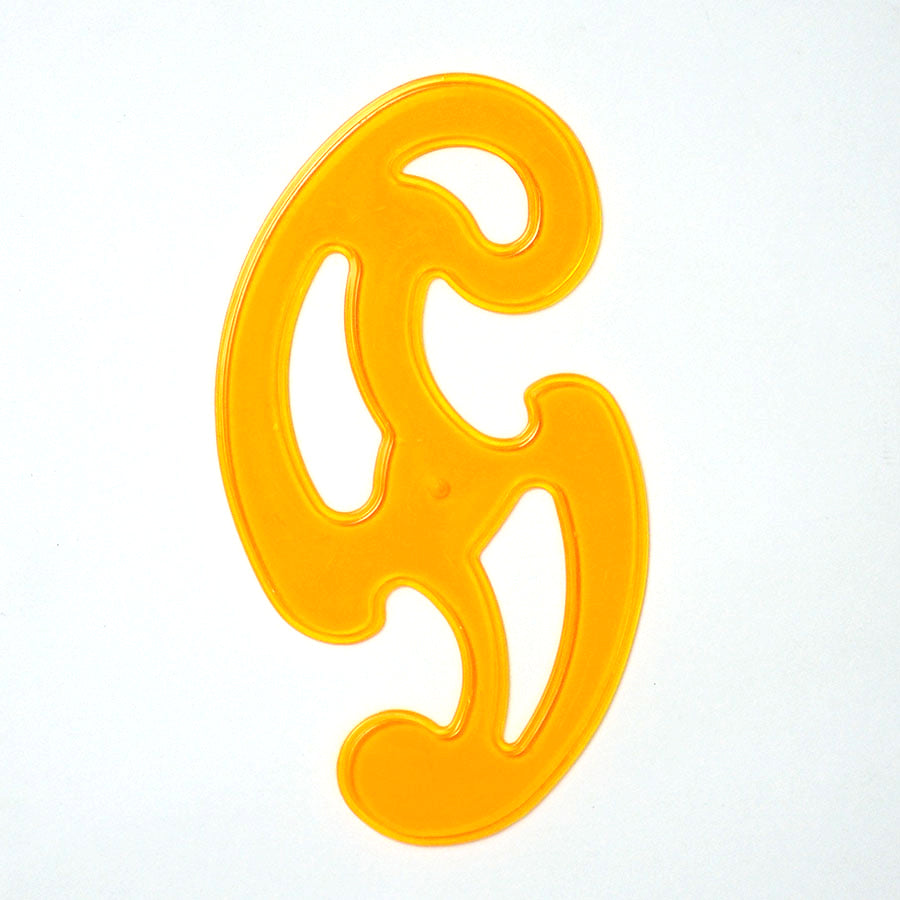 French Curve Ruler Set - Orange - Design & Drafting Tool
