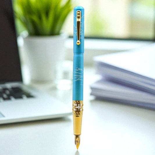 Fountain Pen for Discerning Writers - Unique Colors with Luxurious Gold Accents