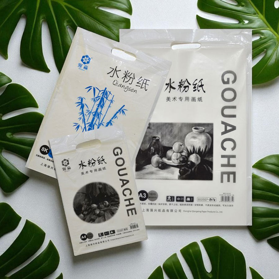 Gouache Painting Paper Loose Sheets – 160GSM Acid-Free 20 Sheets