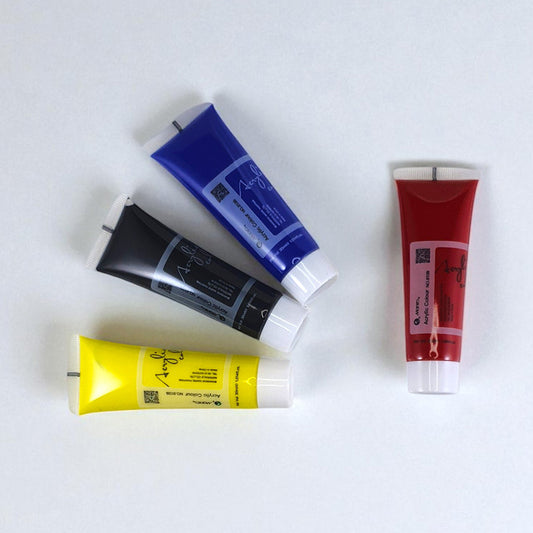 Marie’s Fine Quality Acrylic Paint Set - 6 x 30ml Tubes of Vibrant Colors for Artistic Creations