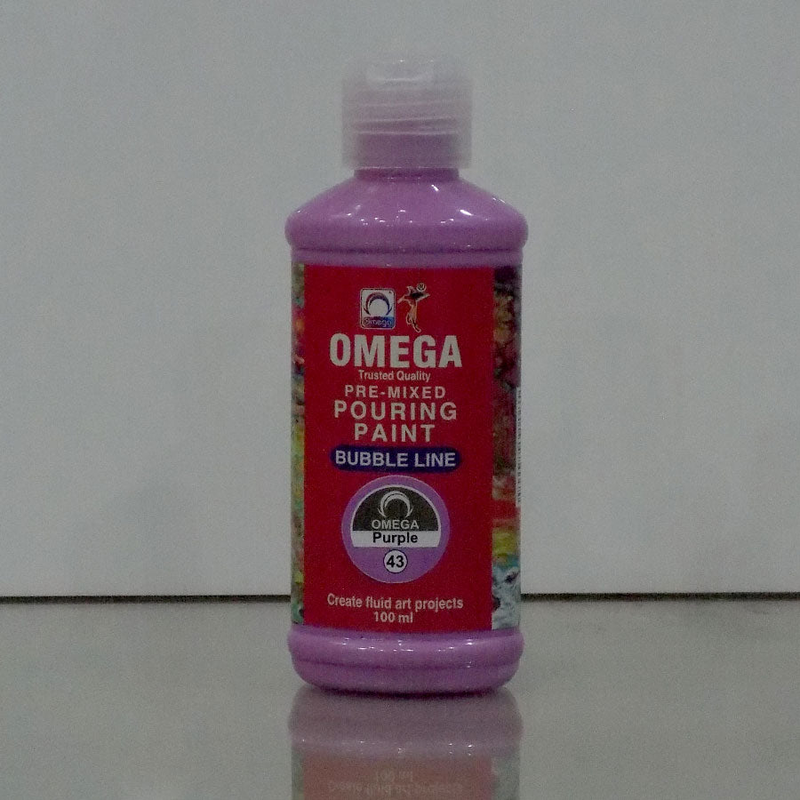 Omega Bubble Line – Vivid Pre-Mixed Pouring Paint Set 12 colors