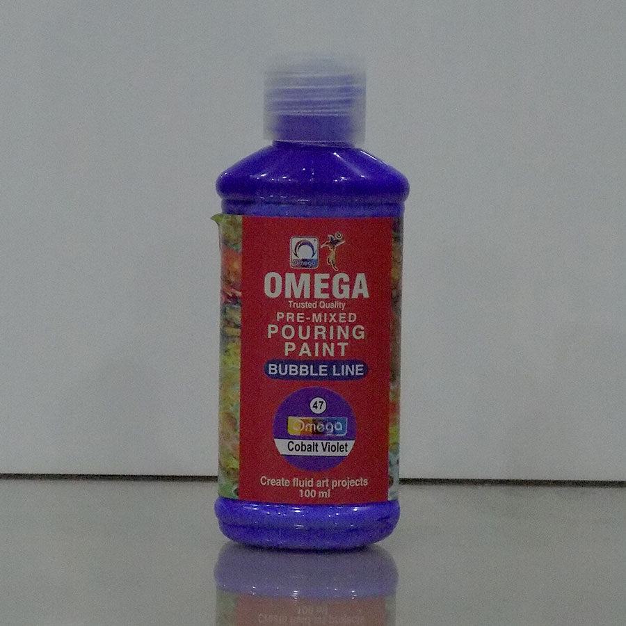 Omega Bubble Line – Vivid Pre-Mixed Pouring Paint Set 12 colors
