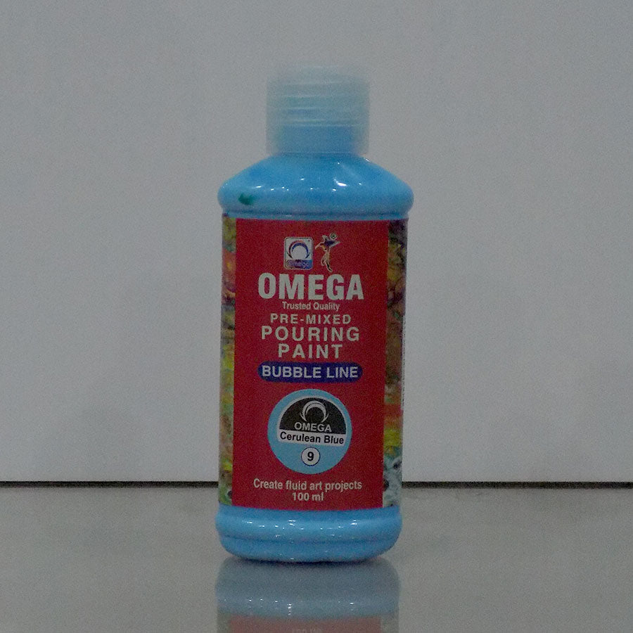 Omega Bubble Line – Vivid Pre-Mixed Pouring Paint Set 12 colors