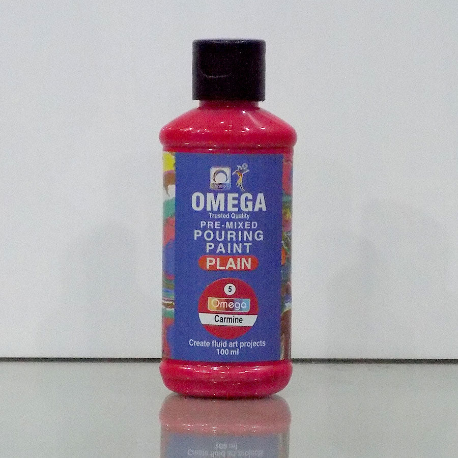Omega Plain Pouring Paint Set – 12 Pre-Mixed Acrylic Colors for Fluid Art