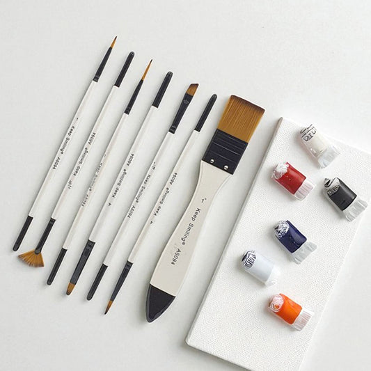 Keep Smiling 12-Piece Artist Paint Brush Set – Versatile Brushes