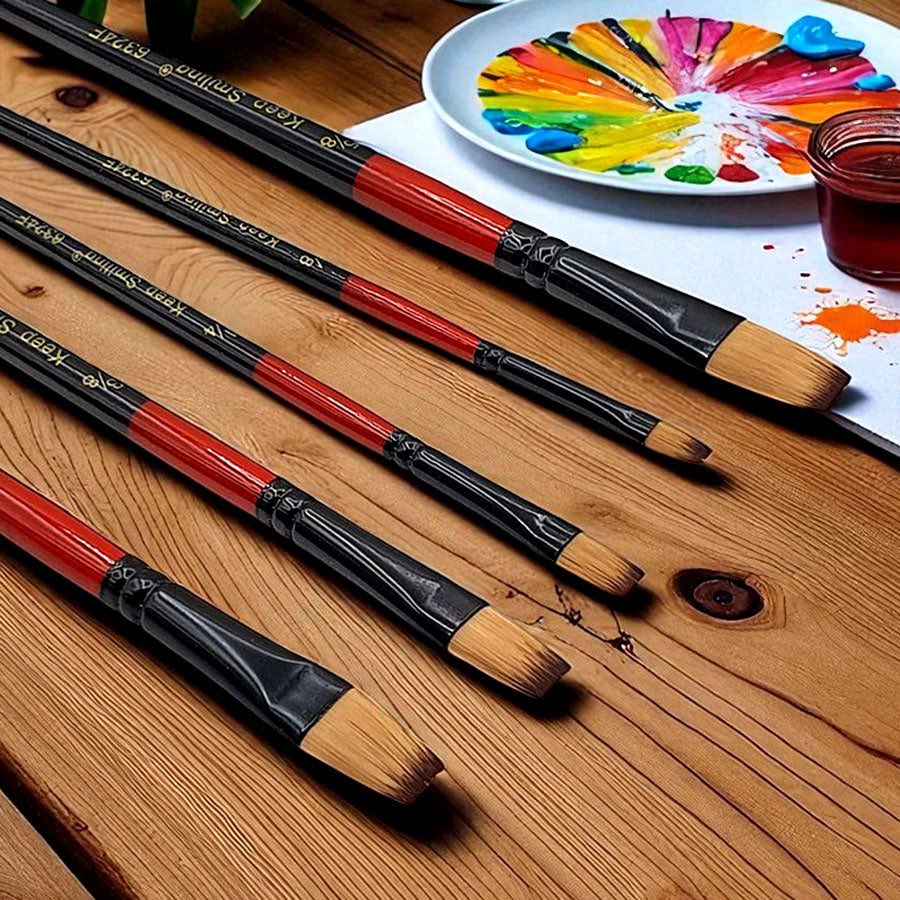 Keep Smiling Artist Brushes - High-Quality Paint Brushes for Artists
