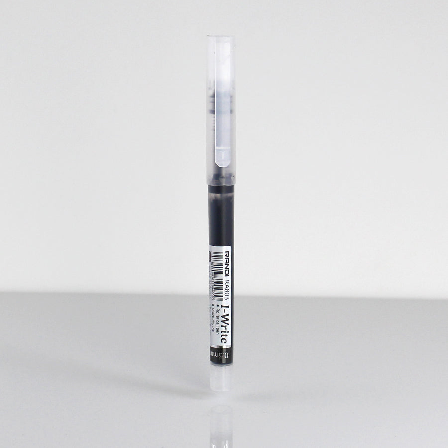 Randi I-Write Ballpoint Pens - Transparent Barrel - Ergonomic Design - Office, School