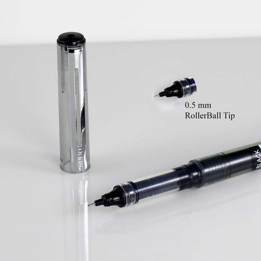 Randi Rollerball Pens - Transparent Barrel - Smooth Writing Experience