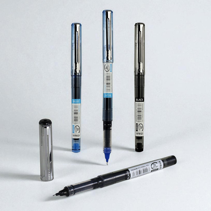 Randi Rollerball Pens - Transparent Barrel - Smooth Writing Experience