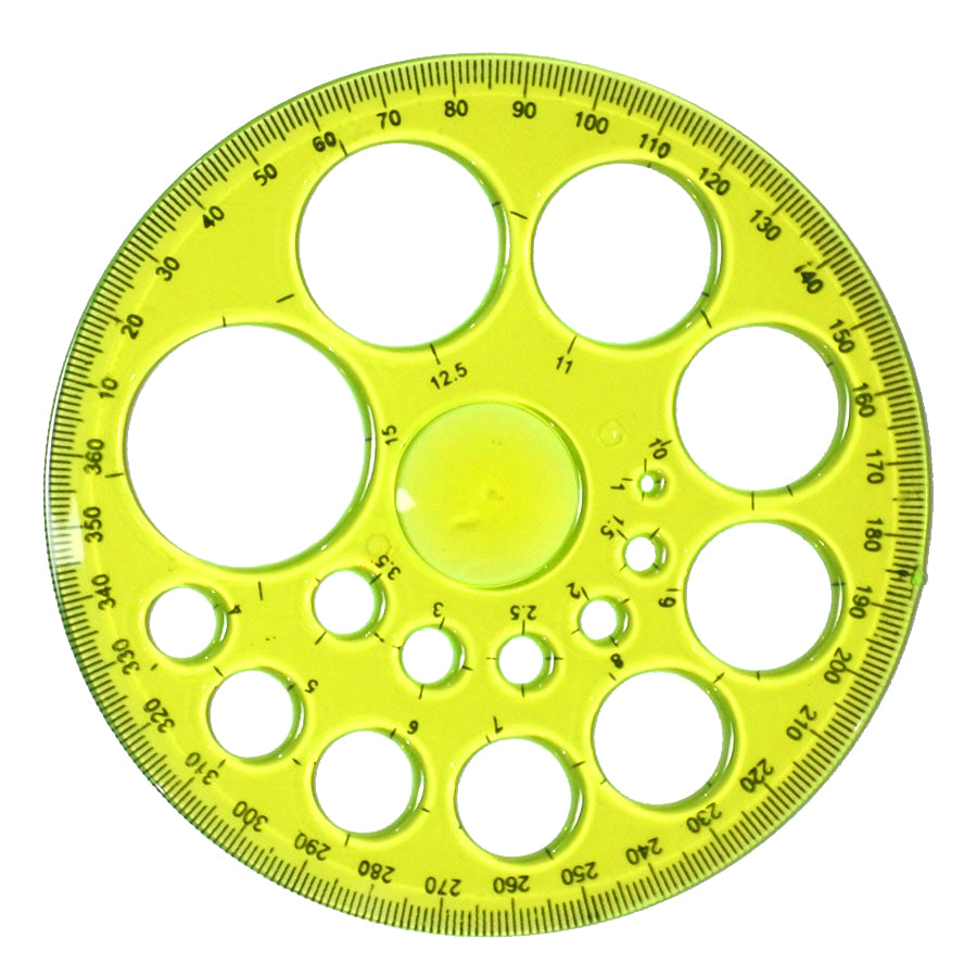 Geometry Protractor Circle Ruler - 360 Degree Measuring Template