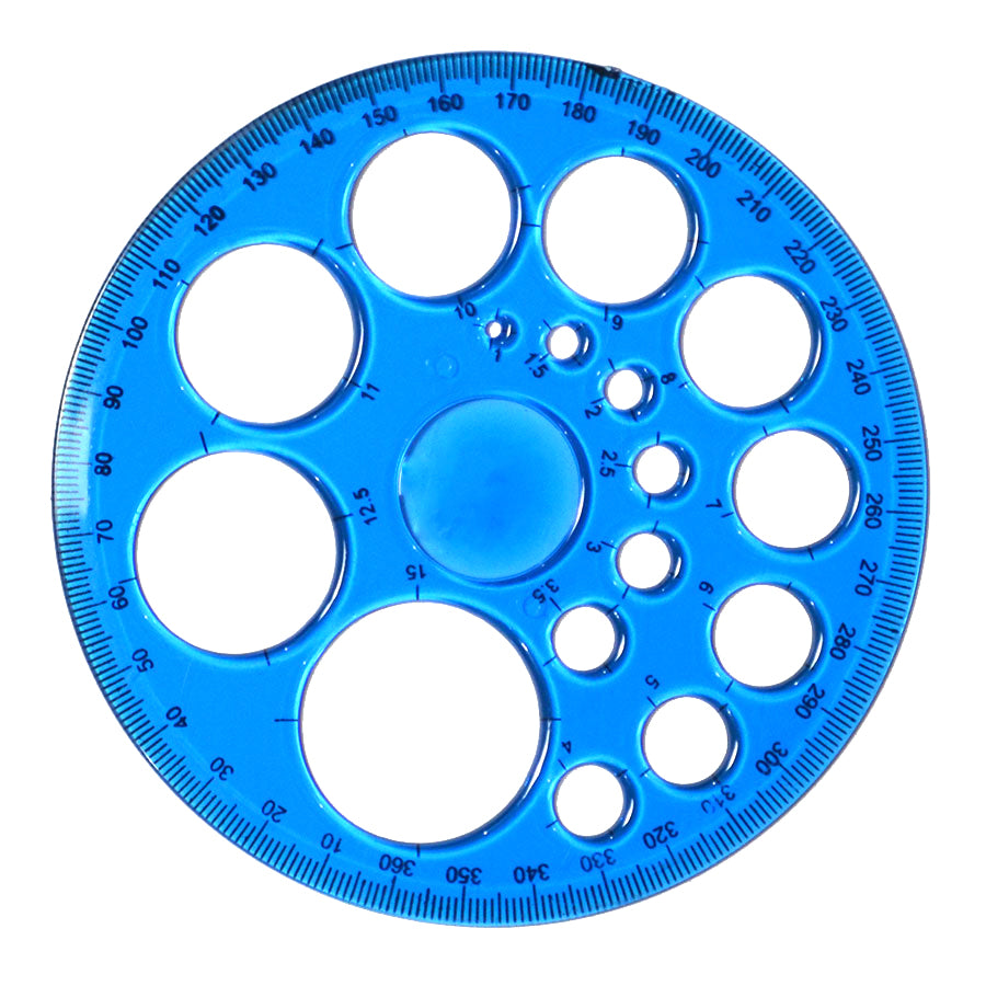 Geometry Protractor Circle Ruler - 360 Degree Measuring Template