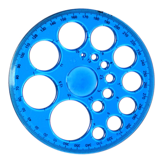 Geometry Protractor Circle Ruler - 360 Degree Measuring Template