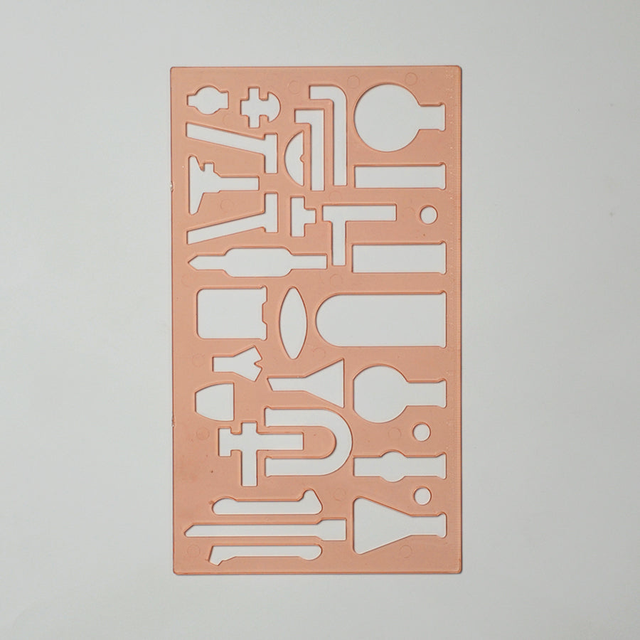 Chemistry Laboratory Stencil - Educational Tool for Students and Professionals