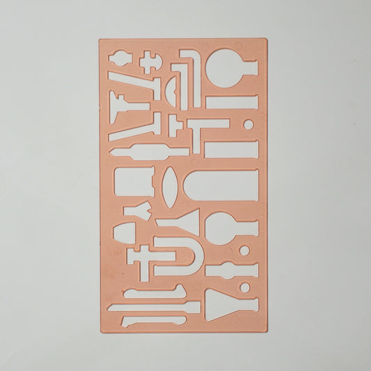 Chemistry Laboratory Stencil - Educational Tool for Students and Professionals