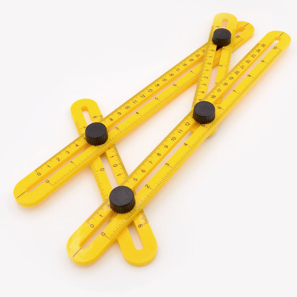 Multi-Angle Measuring Ruler – Adjustable Template Tool for Precision Layouts
