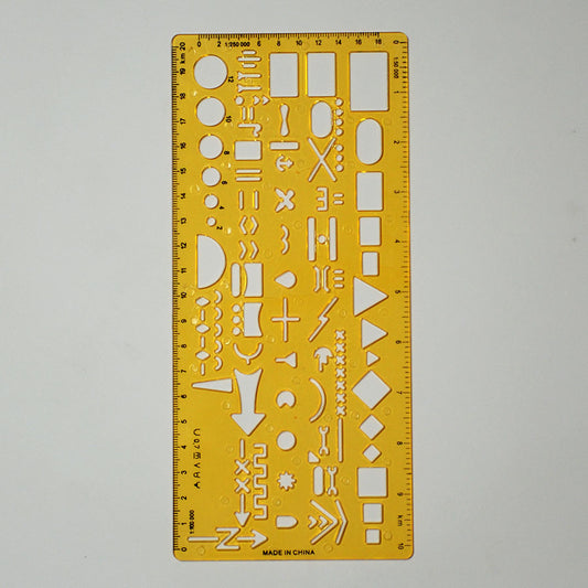 Design Stencil for Architecture & Engineering - Accurate Measurement Template