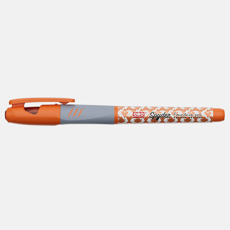 ORO Spyder Fountain Pen- Geometric Patterned Design - Ideal for Writers