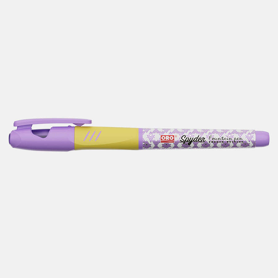 ORO Spyder Fountain Pen- Geometric Patterned Design - Ideal for Writers