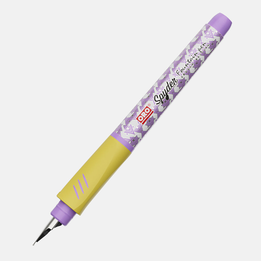 ORO Spyder Fountain Pen- Geometric Patterned Design - Ideal for Writers