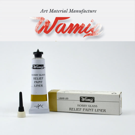 Wamic Glass Art Paint Liner - Relief Style - 7 Color Available