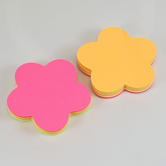 Multi-Color Shaped Sticky Notes - Strong Adhesive - Ideal for Office, School & Home