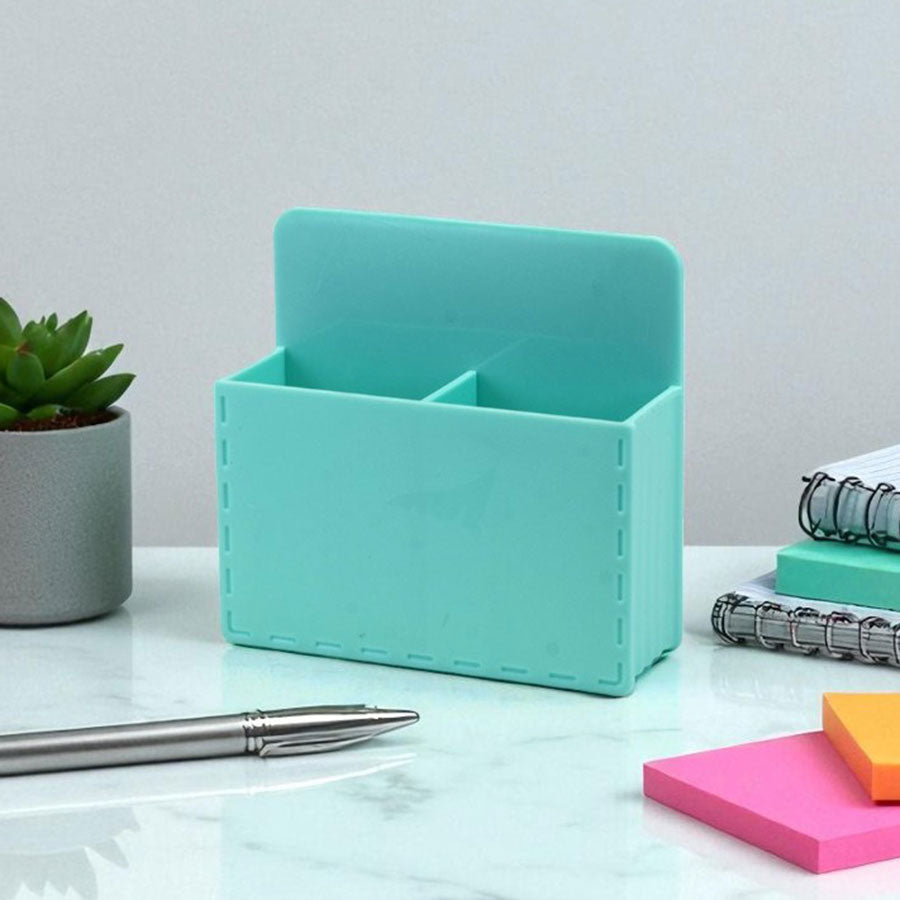 Dual-Compartment Magnetic Multipurpose Desk Organizer with Space-Saving Design