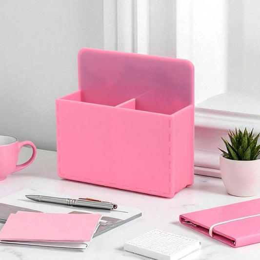 Dual-Compartment Magnetic Multipurpose Desk Organizer with Space-Saving Design