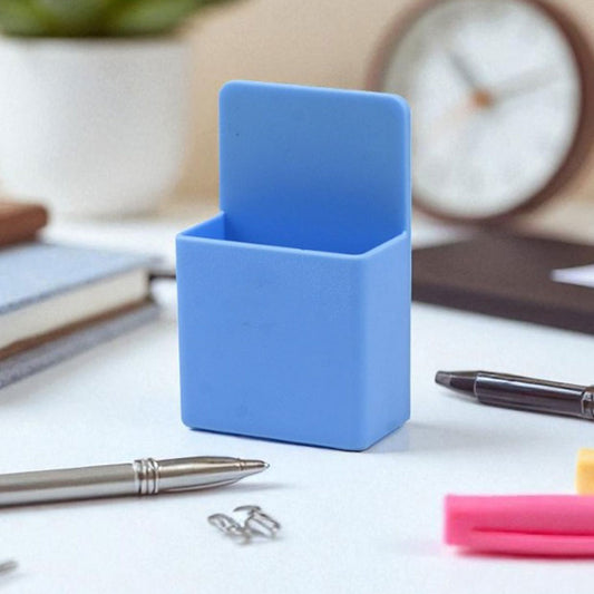 Small Dual-Compartment Magnetic Desk Organizer with Space-Saving