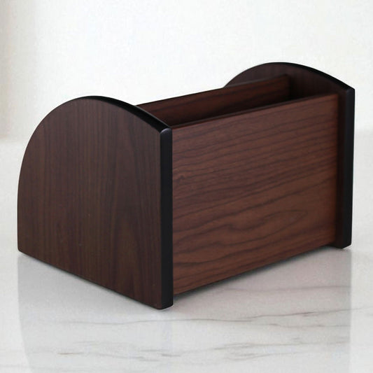 Multi-Compartment Wooden Desk Organizer – Elegant For Office & Home