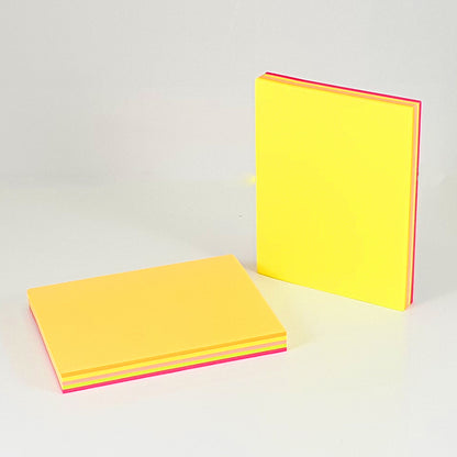 Neon Multi Colour Sticky Notes - Assorted Bright Colours  Perfect for Office, School