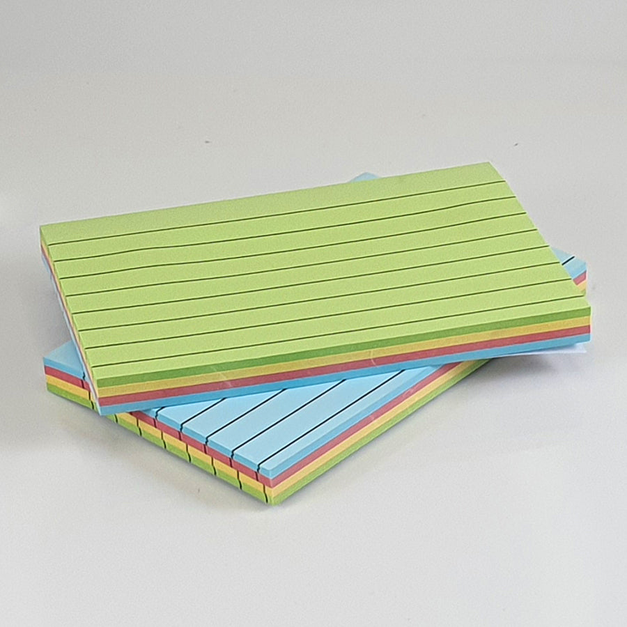 Soft Colour Sticky Notes -  Lined, Removable Notes for Office, School, and Home