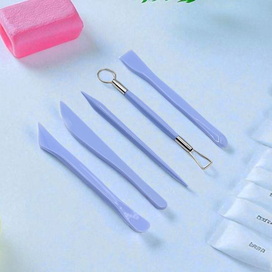 Plastic & Metal Clay Sculpting Tool 5-Piece Set , Multi-Functional Carving