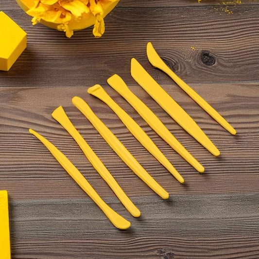 Plastic Clay Modeling and Sculpting Tool 7-Piece - Multi-Functional Carving, Shaping