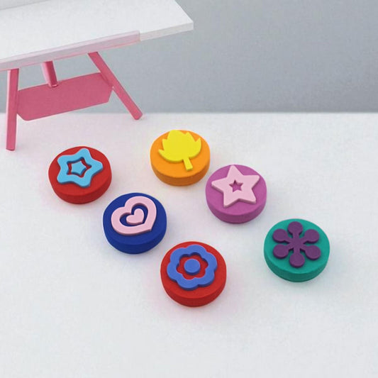 Colorful Foam Clay Stampers with Fun Shapes for Kids' Crafting and Pottery Decoration