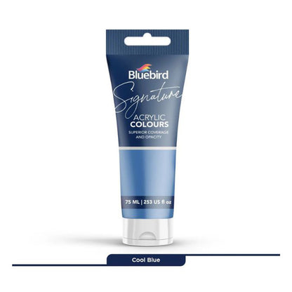 Bluebird Acrylic Paint 75ml Tube - Best for artists , Painters etc