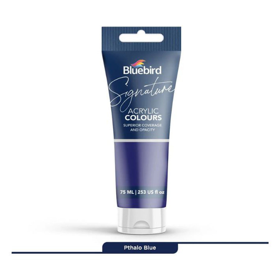 Bluebird Acrylic Paint 75ml Tube - Best for artists , Painters etc