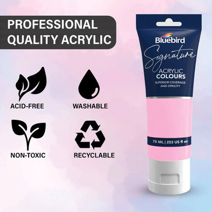 Bluebird Acrylic Paint 75ml Tube - Best for artists , Painters etc