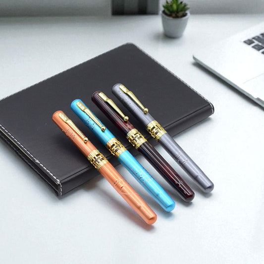 Fountain Pen for Discerning Writers - Unique Colors with Luxurious Gold Accents