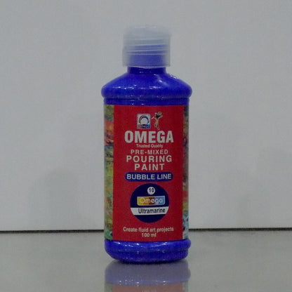 Omega Bubble Line – Vivid Pre-Mixed Pouring Paint Set 12 colors