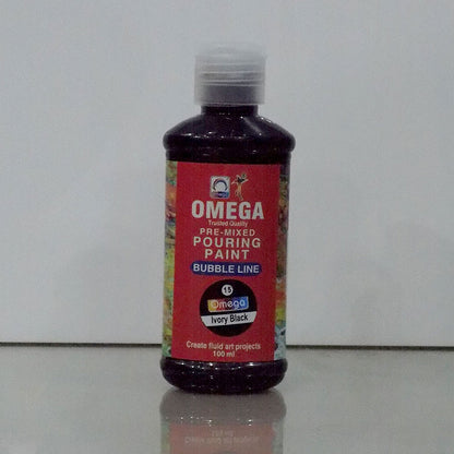 Omega Bubble Line – Vivid Pre-Mixed Pouring Paint Set 12 colors