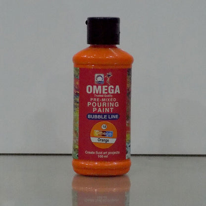 Omega Bubble Line – Vivid Pre-Mixed Pouring Paint Set 12 colors