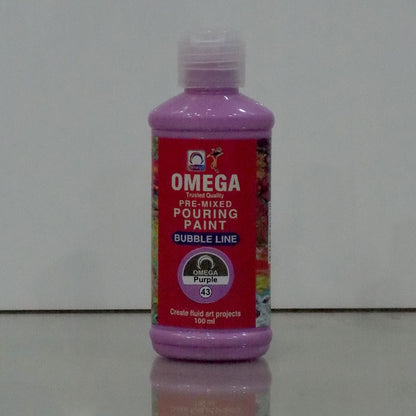 Omega Bubble Line – Vivid Pre-Mixed Pouring Paint Set 12 colors