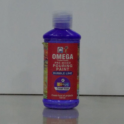 Omega Bubble Line – Vivid Pre-Mixed Pouring Paint Set 12 colors
